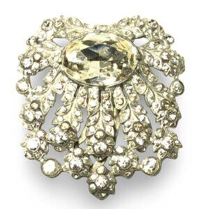 Eisenberg Original Fur Clip, Pin, Brooch | Large Stone | Circa 30-40's | Vintage